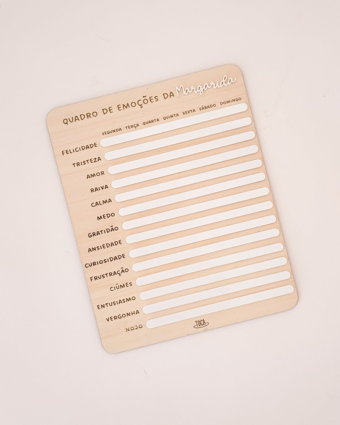 Ferramenta visual para crianças identificarem e partilharem o que estão a sentir.