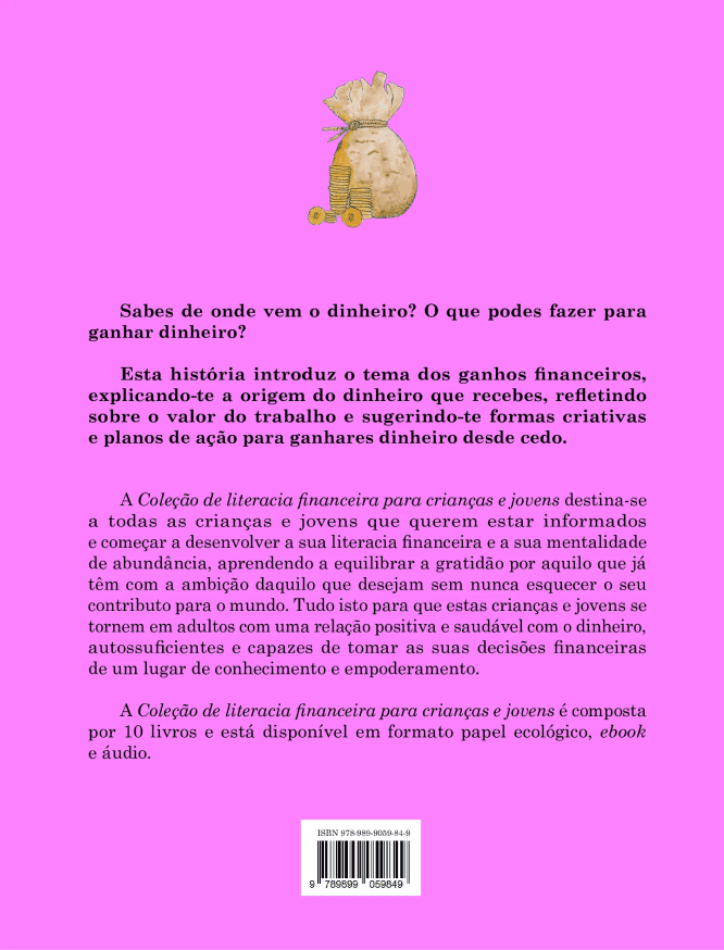 Eu sei ganhar dinheiro | Livro 4 | Coleção de literacia financeira para crianças e jovens