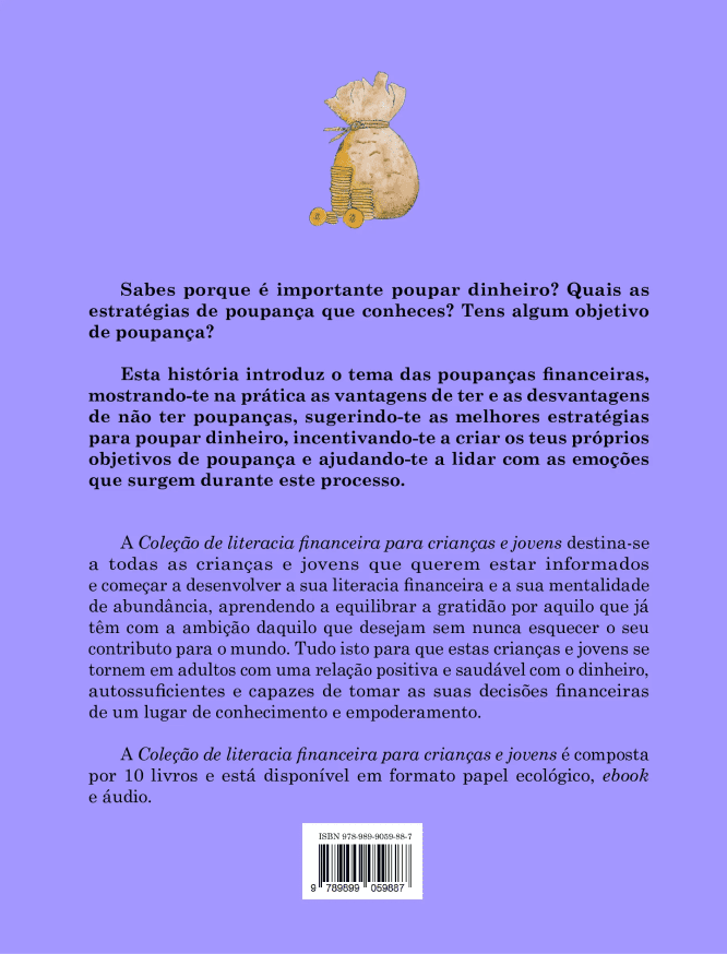 Eu sei poupar dinheiro | Livro 5 | Coleção de literacia financeira para crianças e jovens