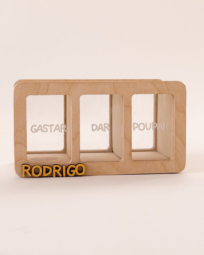 Mealheiro Infantil de Literacia Financeira – Gastar, Dar e Poupar