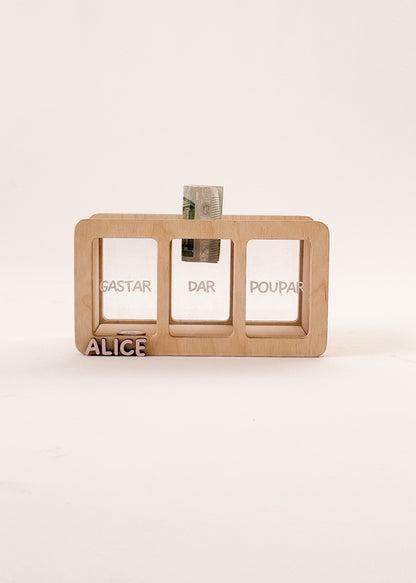 Mealheiro Infantil de Literacia Financeira – Gastar, Dar e Poupar